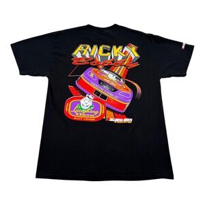 Vtg 90's Talladega Nights Ricky Bobby Shirt Mens Large Black Chase Authentics 26